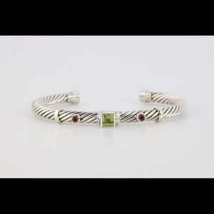 David Yurman Gem Renaissance 925 Silver & 14k Gold Cuff Bracelet (28.68g.)